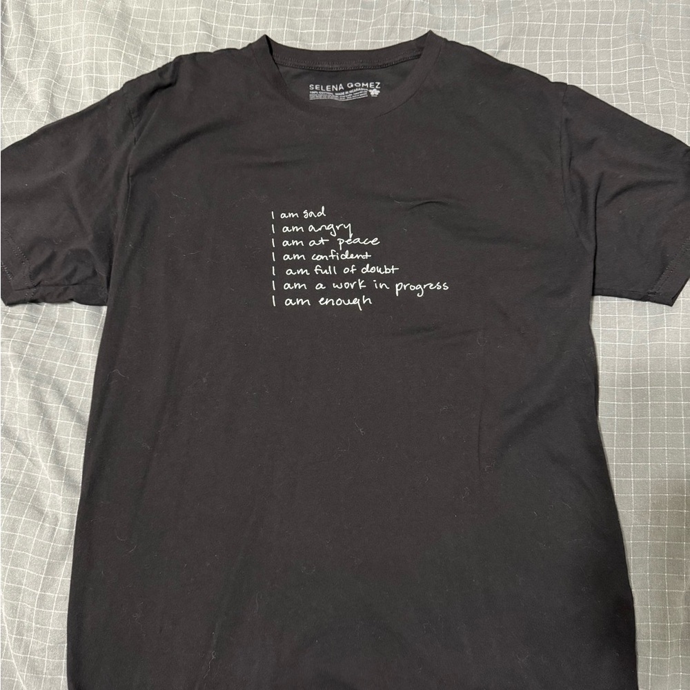 Selena Gomez Black Graphic T-Shirt